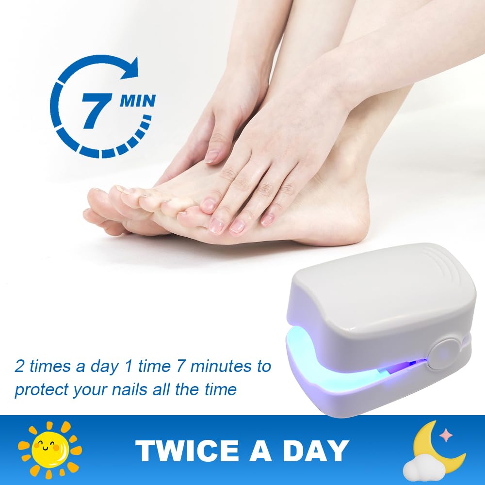 Dispositivo per Terapia con Luce per Funghi Delle Unghie, Fungo Delle Unghie, Fototerapia Fungo, per Terapia Laser a Freddo Portatile, per la Pulizia e la Cura Delle Unghie
