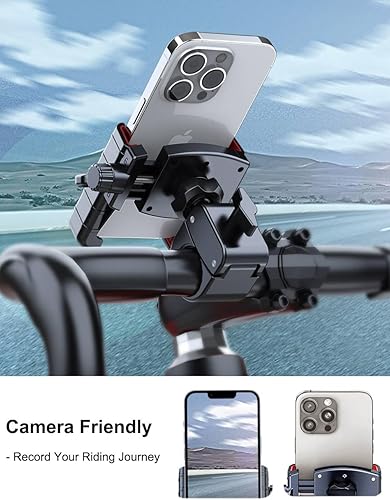 Miniatura 2 de Soporte de teléfono para motocicleta, soporte de teléfono para manillar de bicicleta 2024 para bicicleta, scooter eléctrico, soporte para teléfono