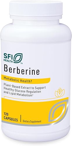 Klaire Labs Berberine HCI 500 mg suplemento berberino para apoyar la regulación saludable de la glucosa libre de gluten suplemento de berberina