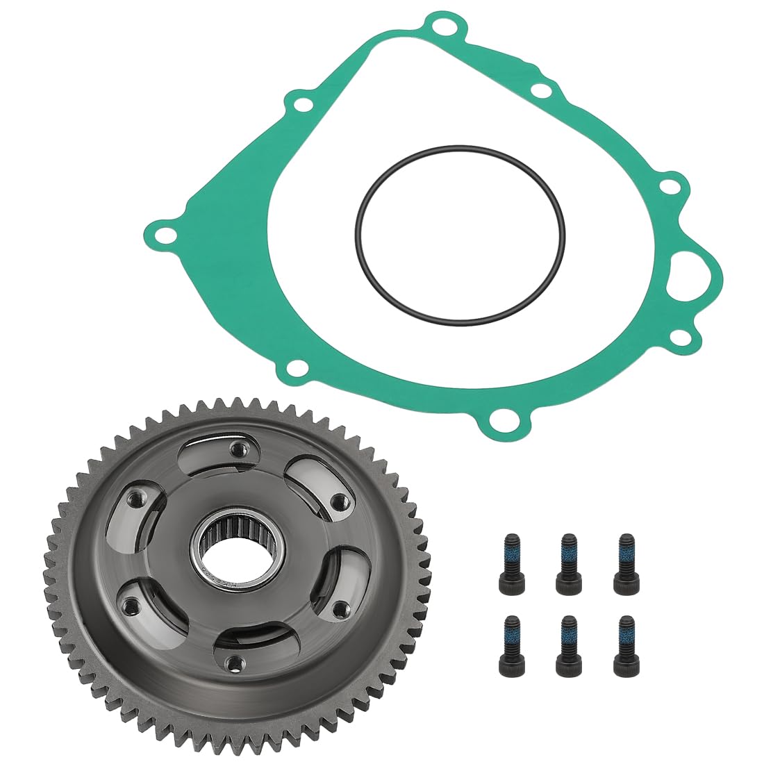 Kit de embrague de arranque con engranaje y junta compatible con Suzuki Quadsport Z400 LT-Z400Z / LT-Z400 2003-2014