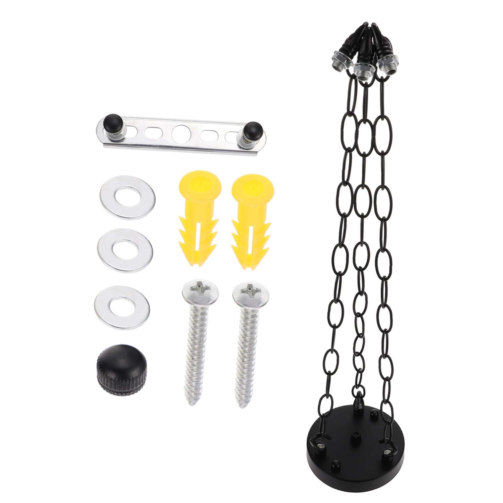 Rosace de plafond et chaînette lumineuse POPETPOP pour remplacer une fixation