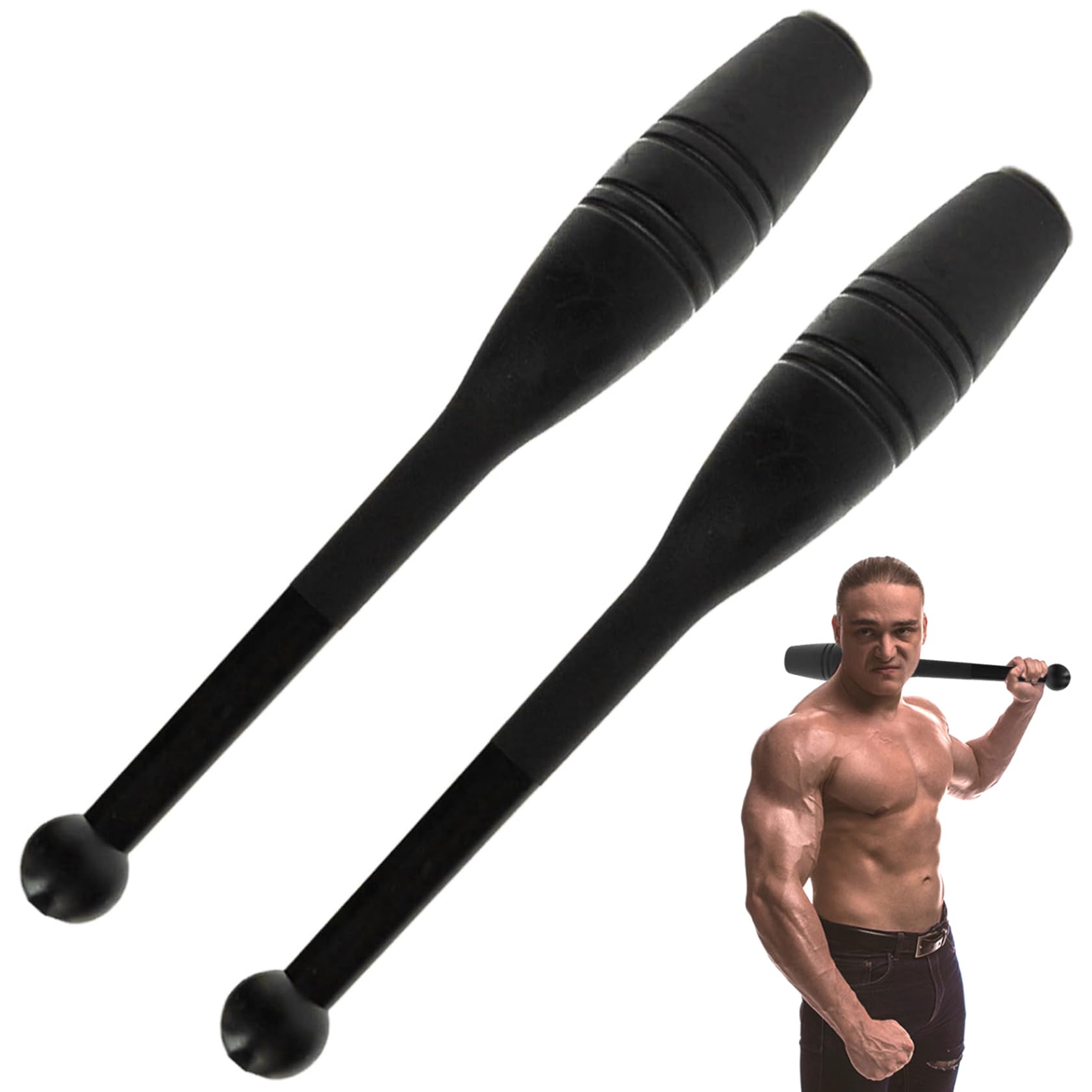 Indian Clubs Barre D'EntraîNement LestéE RéUtilisable Macebell En Plastique Robuste De 0,9 Kg Pour La RééDucation De La Musculation AméLiore La Prise En Main Pour L'EntraîNement Complet Du Corps