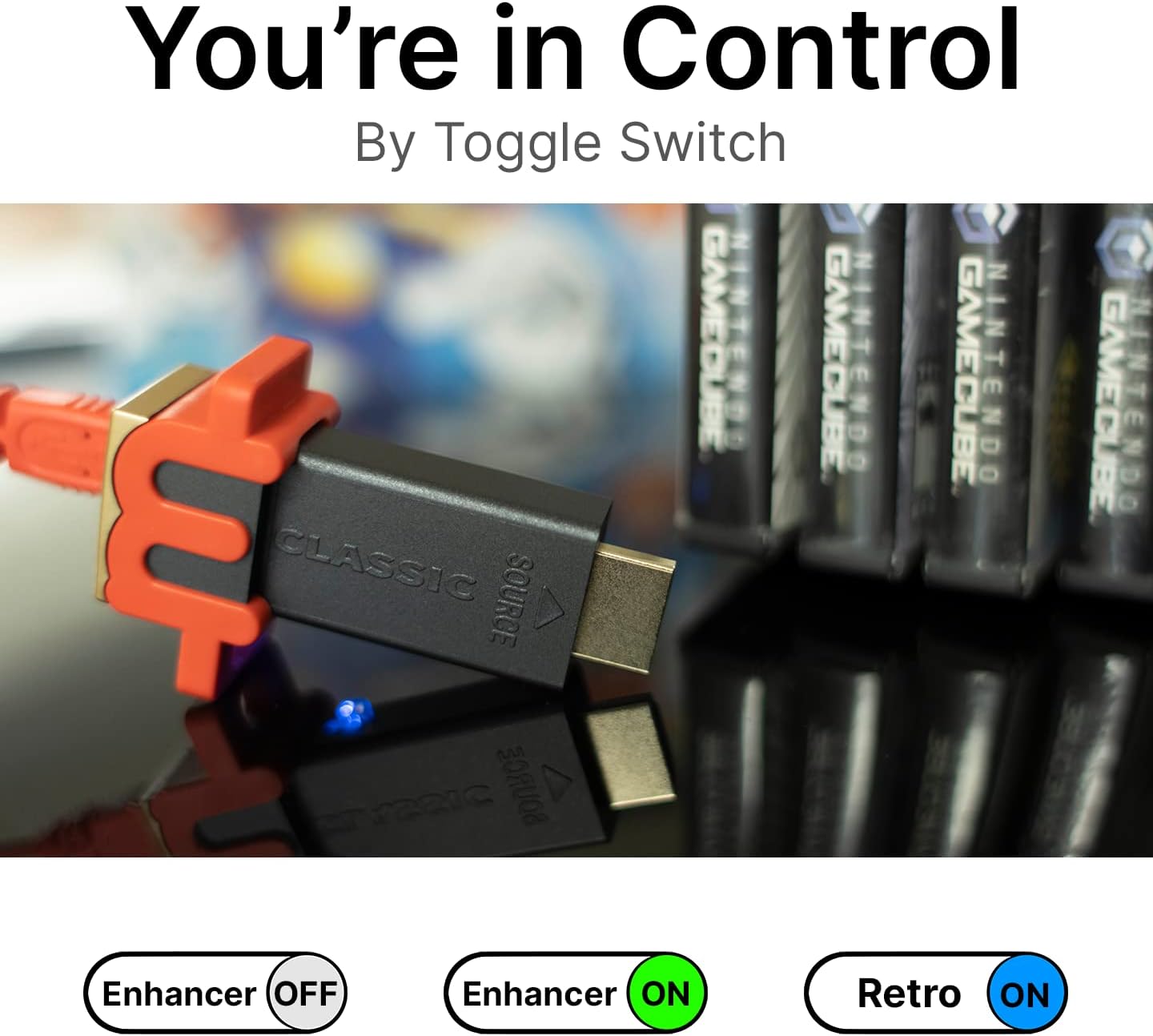 Marseille mClassic Plug-and-Play Video Game Console 1440p/4K Upscaler - Upgrade Your Graphics Card in Real Time with No Lag for Nintendo Switch, PlayStation, Xbox, Wii, GameCube, Dreamcast and more!