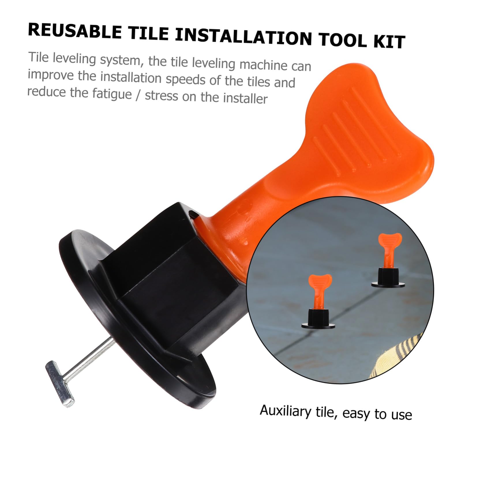 100 Pezzi Kit Livellatori Piastrelle Muro Riutilizzabili Metodo Livellamento Piastrelle Resistente con Accessori Locator e Attrezzi Fai da Te per Pavimenti Uniformi