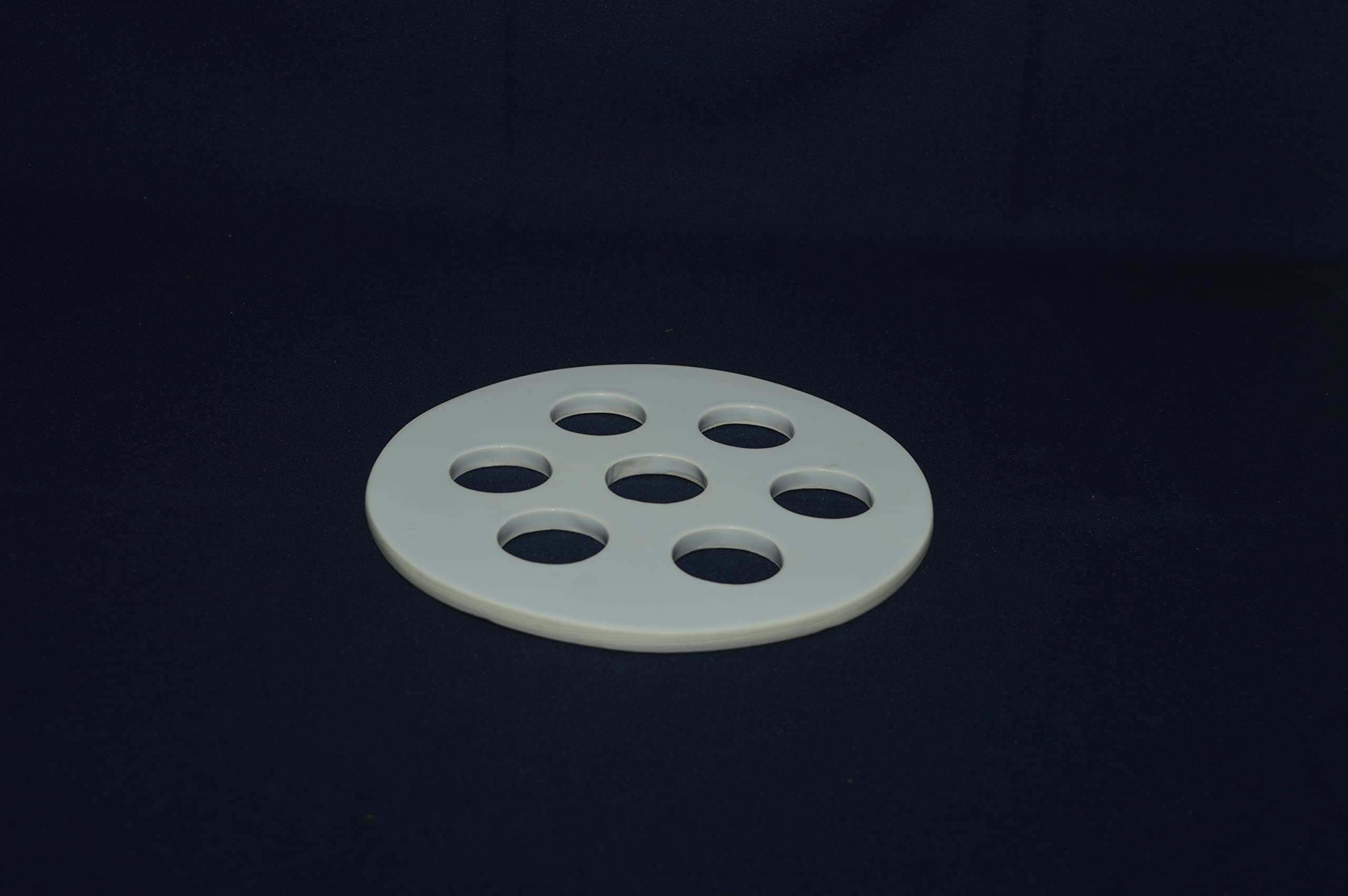 J Brand Porcelain Desiccator Plate with Hole at Center Pack of 1. (D 230 mm, 1 Hole D 47 mm, 9 Holes D 30 mm)-image-2