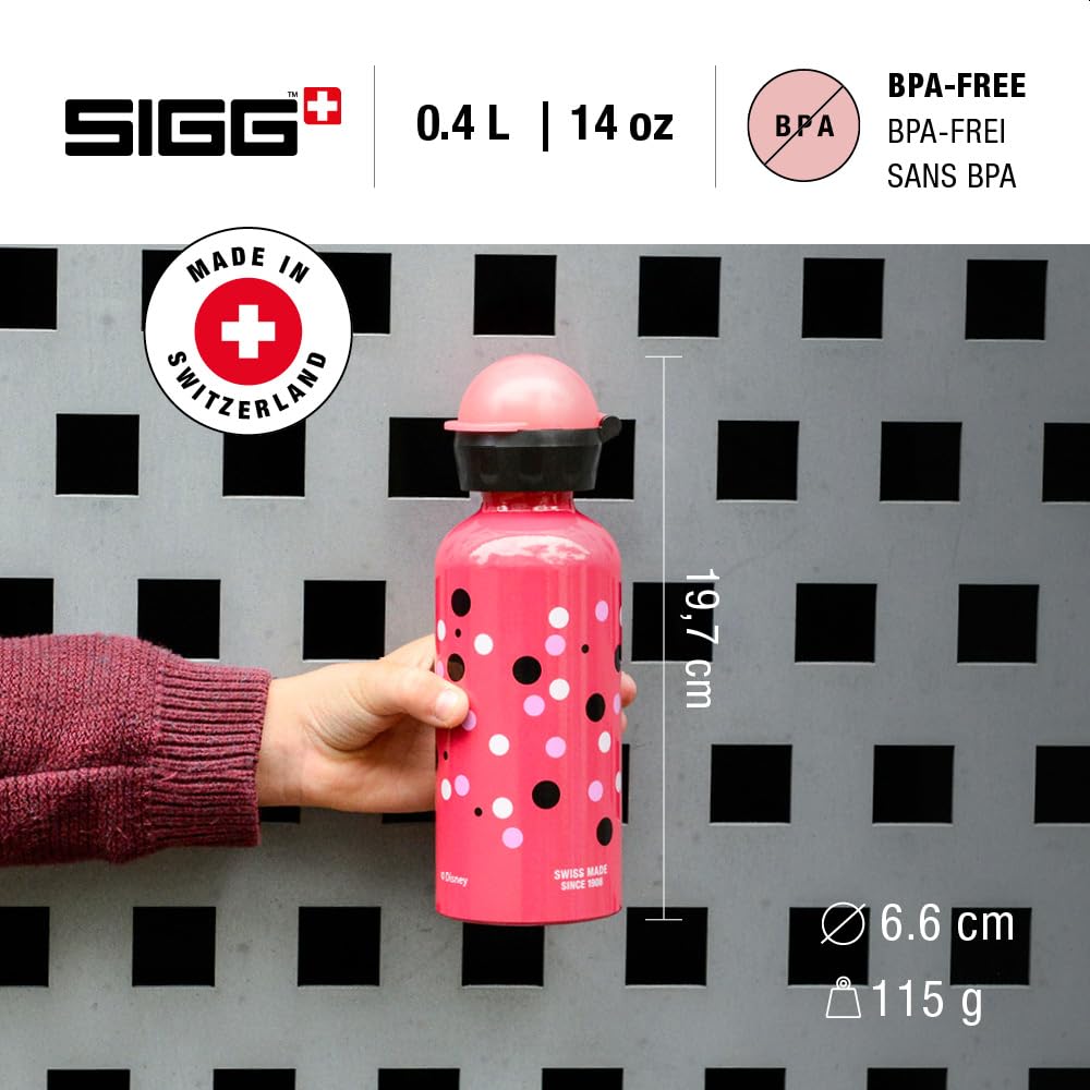Sigg Çocuk Su Şişesi (0,4 Lt), Zararlı Madde İçermeyen Çocuk Şişesi, Sızdırmaz Kapaklı, Tüy Kadar Hafif, Alüminyum İçecek Şişesi