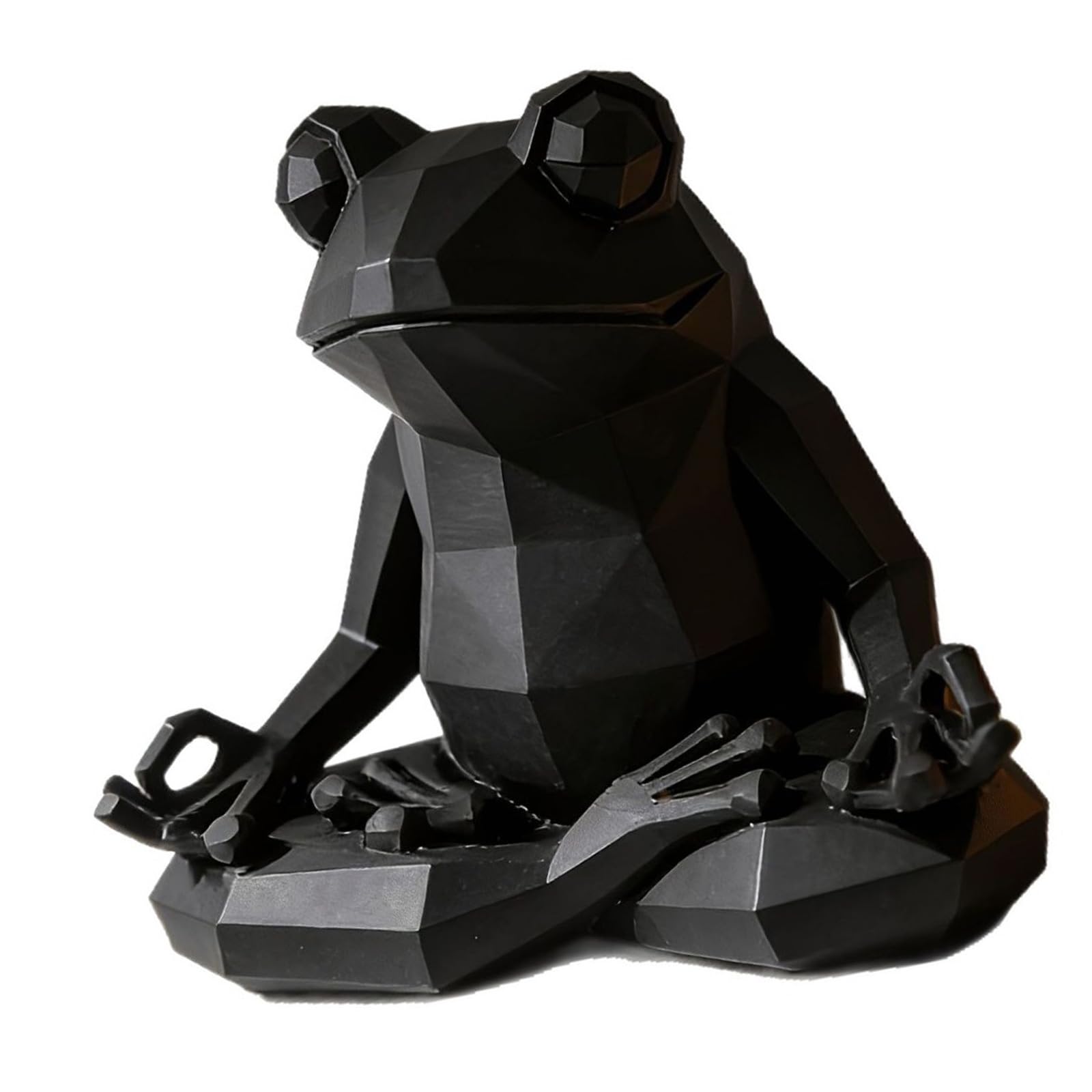 Poly Frogs Sculpture Modern Decors Yoga Meditations Frogs Statue for Bookshelves Desk and Homes Decorations Low Multiple Animal Figurine