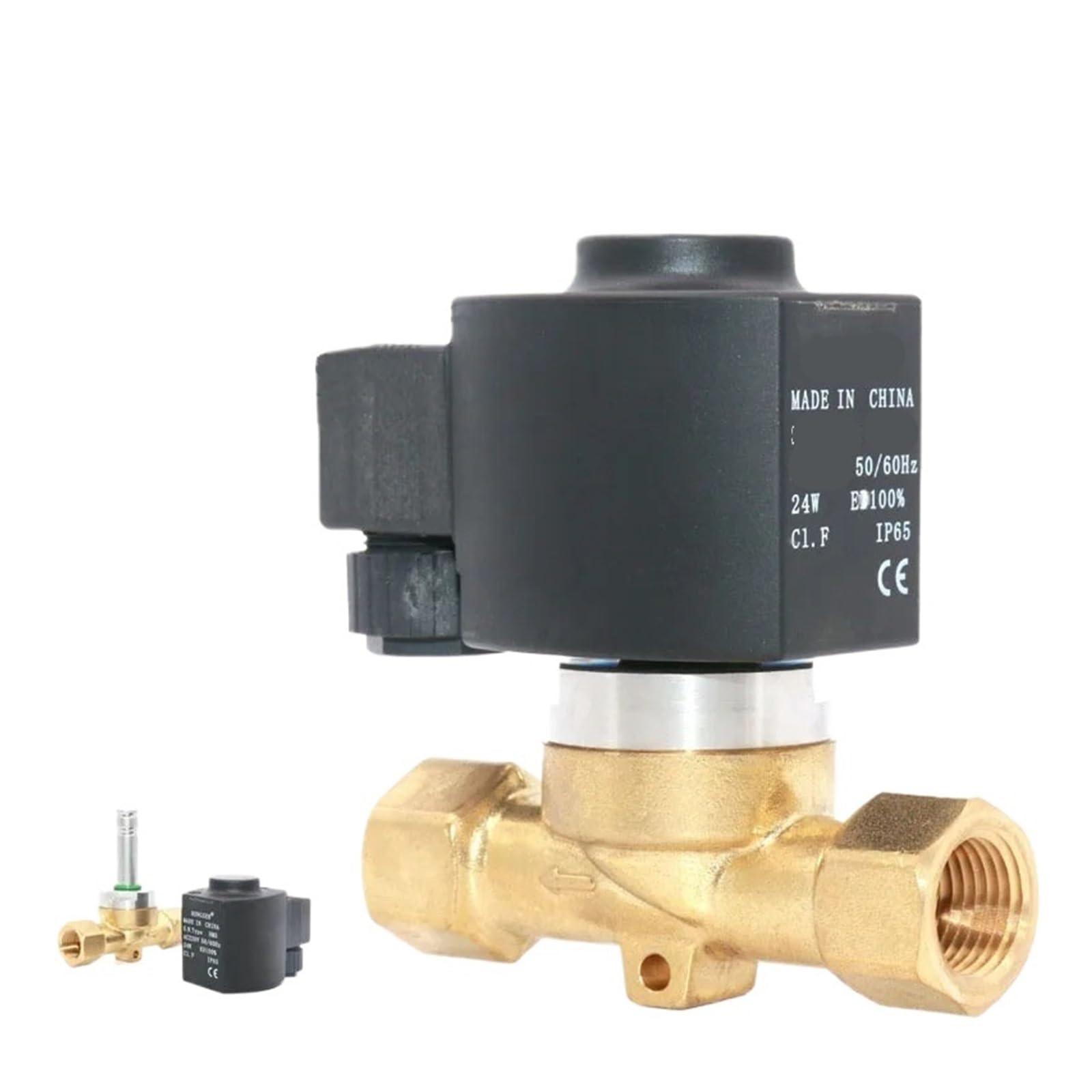VSPPJYFG 1PCS 1/2" high Frequency CO2 Solenoid Valve DN15 Brass one-Way Control Switch Valve Water Valve AC220V