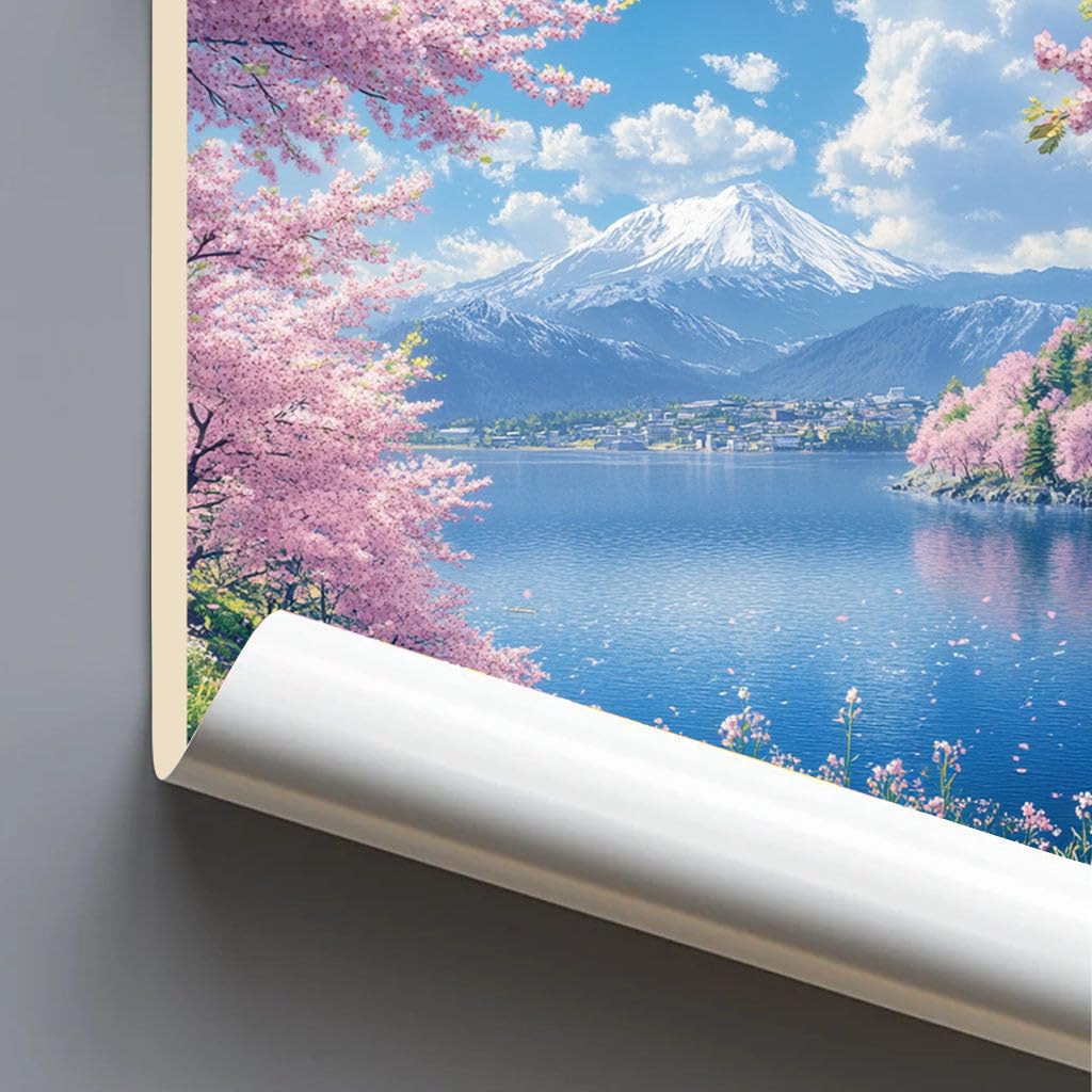 Amazon.com: Lake Toya-Hokkaido-Japan, Retro Style Travel Poster