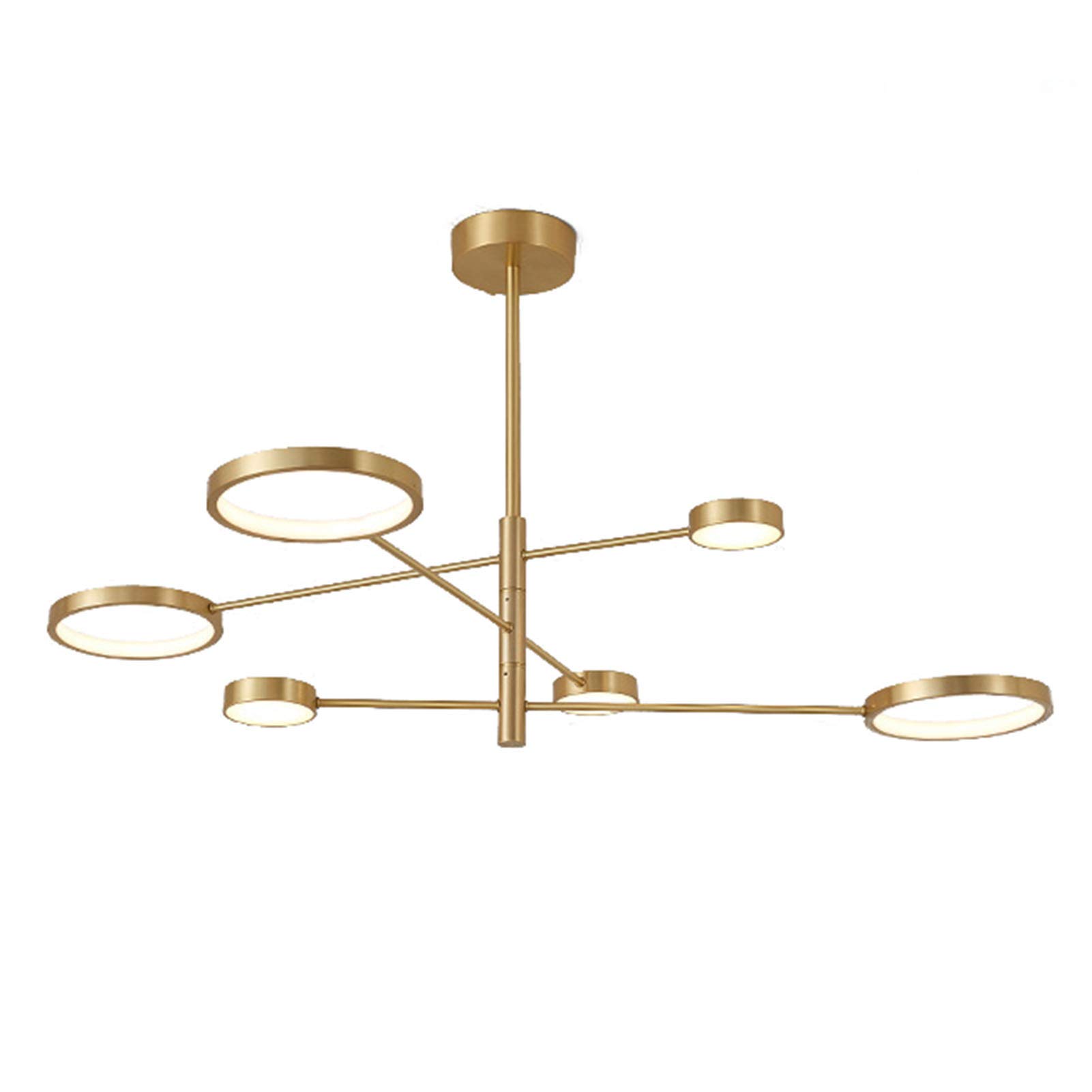 CSXSXAUO Industrial Pendant Lighting Fixture Ceiling Lamp,Geometry Modern Chandeliers for Dining Room Kitchen Island-Copper 45.3x23.6inch Commemoration Day vision