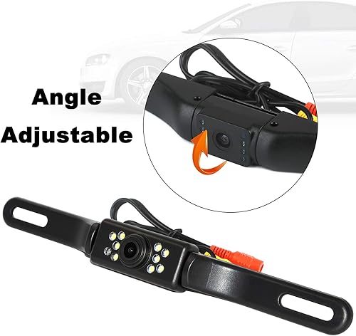 Miniatura 5 de WEIKAILTD - Kit de cámara de respaldo y monitor de 4,3 pulgadas para coche de vehículo para DVDVCRcámara de marcha atrás de coche, impermeable,