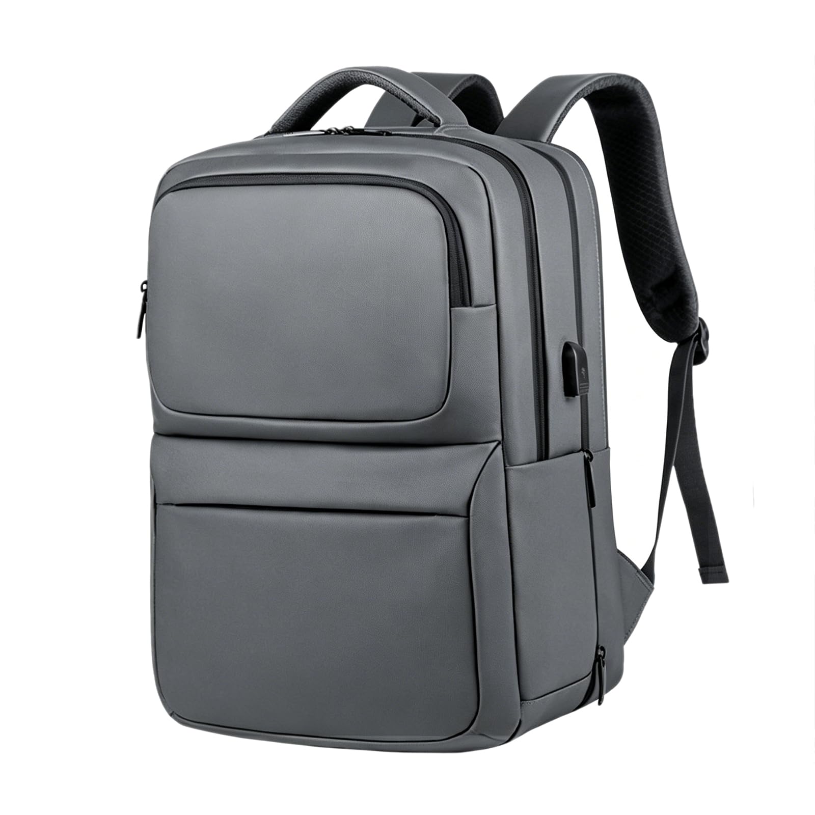 16-calowy rozszerzalny plecak na laptopa z portem ładowania USB, wodoodporny PU Business Daypack