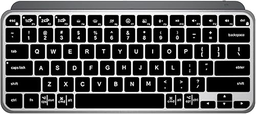 Funda de silicona para teclado de escritorio ultra fina, compatible con teclas Logitech MX Mini Minimalista y MX Keys Mini para Mac Teclado