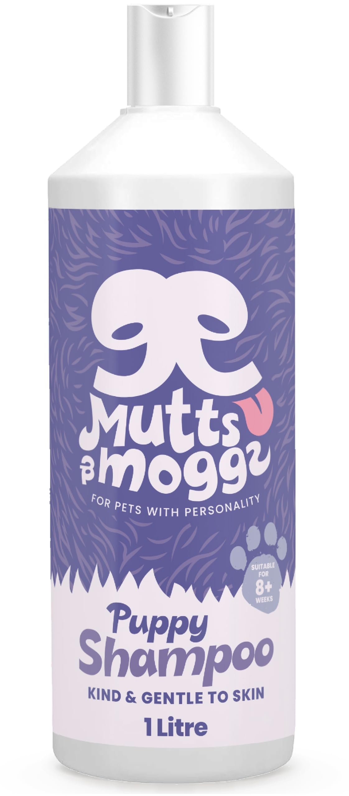 Mutts & Moggs Puppy Shampoo (1 Litre) | Gentle Puppy Shampoo and Conditioner for Sensitive Skin | Baby Powder Fragrance Dog Shampoo | Mild Naturally Derived | SLES & Paraben Free | Puppies 8+ Weeks