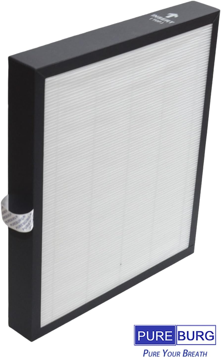 PUREBURG Replacement Filters Compatible With Mooka KJ217 Air Purifier,2-Pack H13 True HEPA Activated Carbon 2-in-1 3-Stage Filtration Air Clean Dust VOCs Odor - Image 2