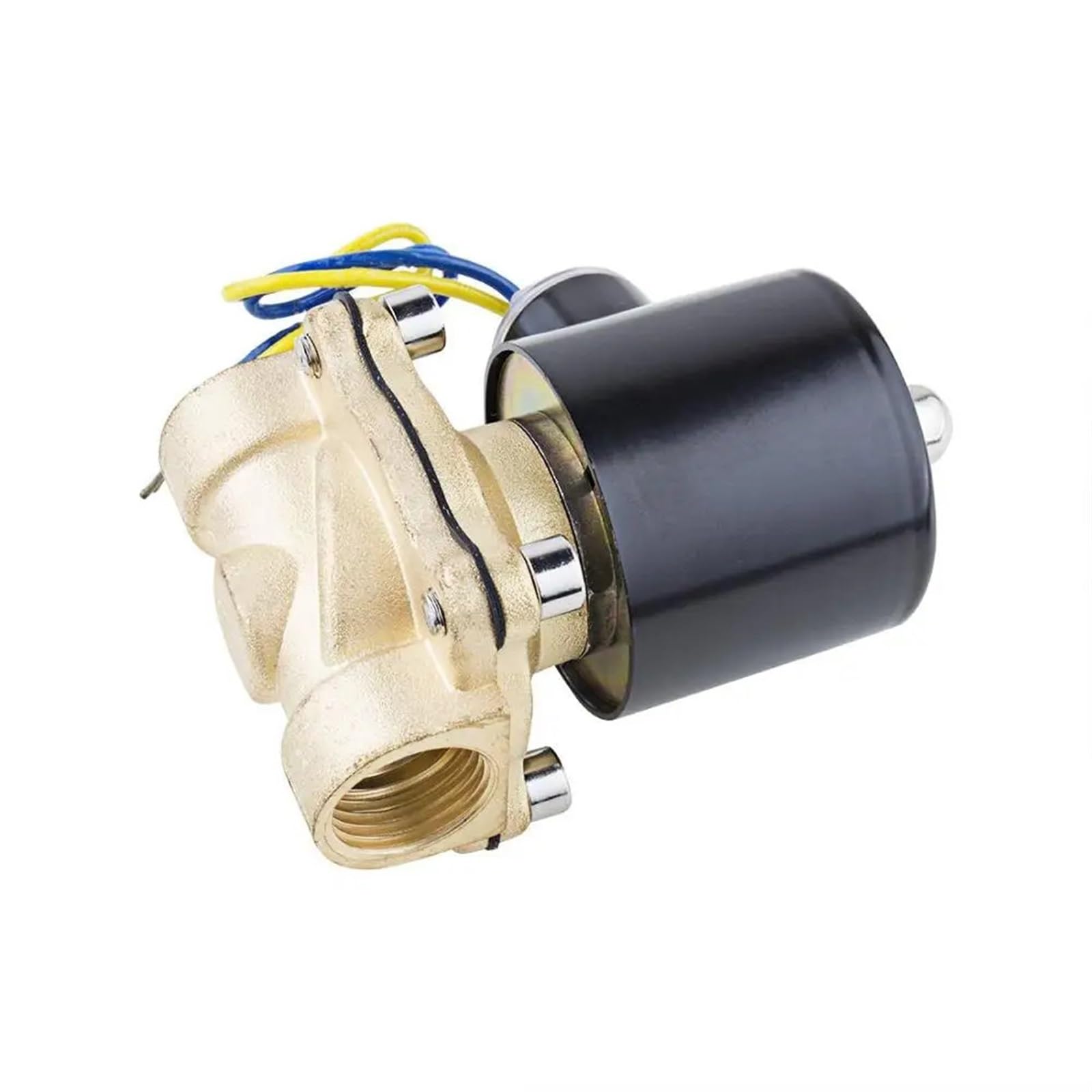 Válvulas de Agua eléctricas 12v 24v 1 Pulgada 1-1/4 Pulgadas Normalmente Cerradas for riego de Jardines(BSP-120VAC,1 Inch)