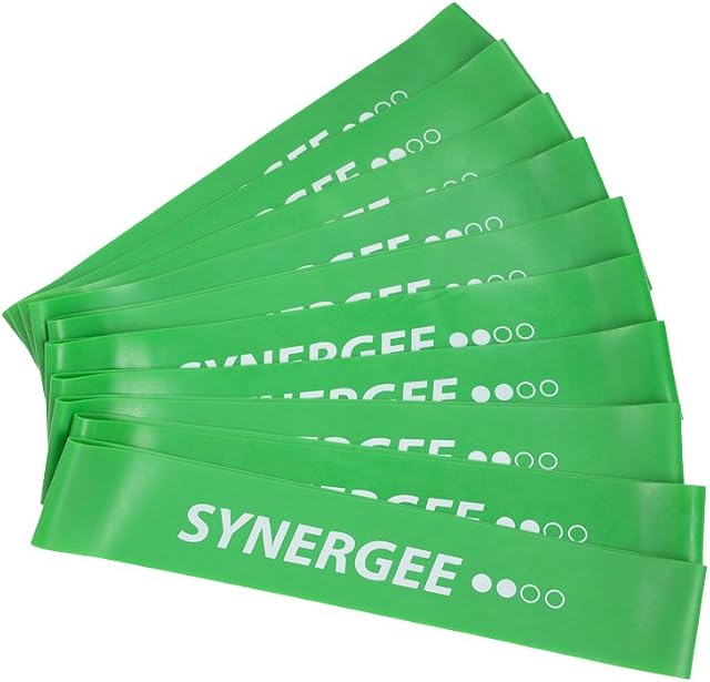 Synergee Bande de résistance à l'exercice physique Mini Bandes de boucles qui se produisent mieux lorsque vous travaillez à la maison ou au gymnase
