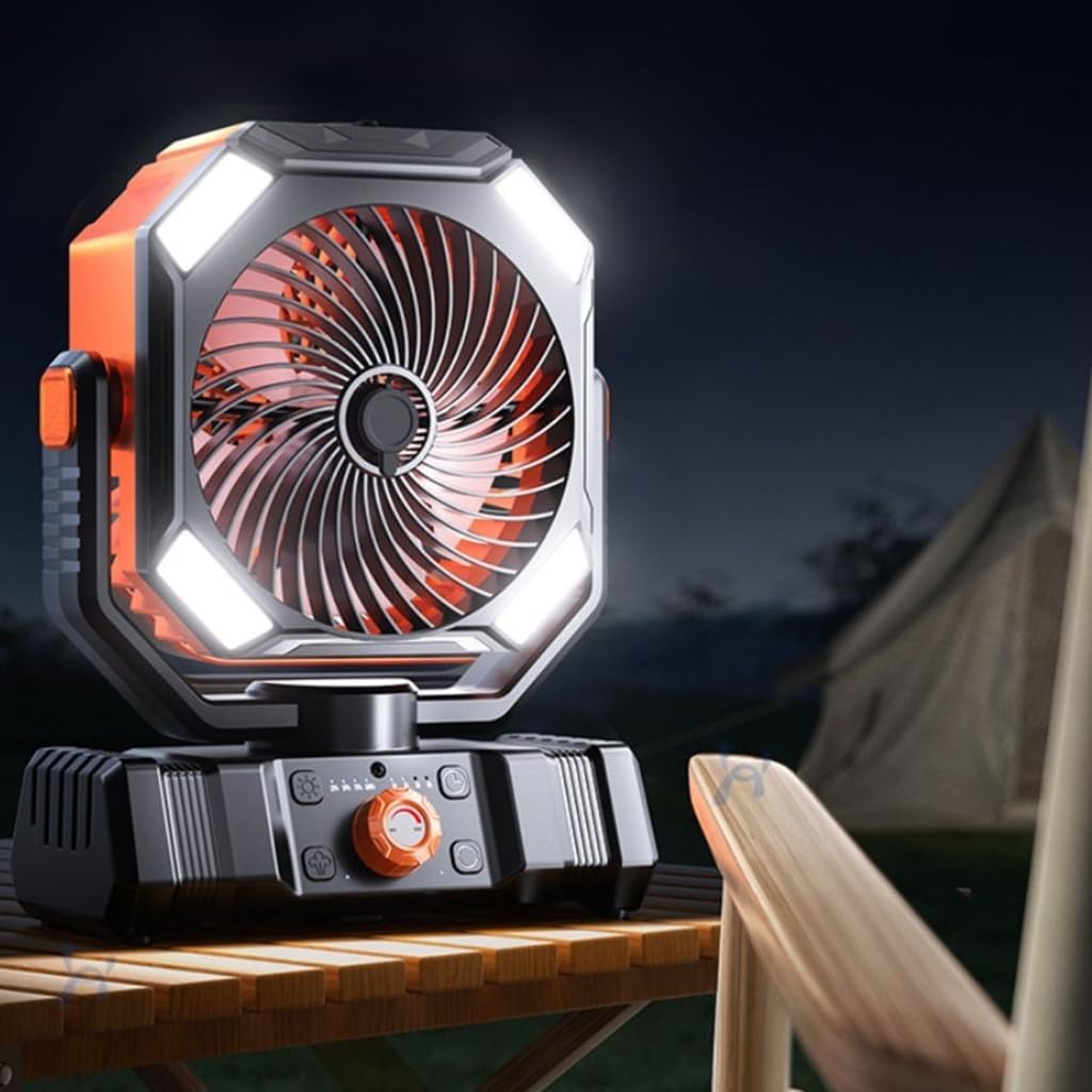 Portable Camping Fan With Mist Sprays Function Portable Outdoor Tent Fan