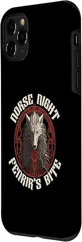 Vista 26 de iPhone 11 Pro Max Fenrir Wolf Viking Scandinavian Pride Norsemen Odins Wolf Case
