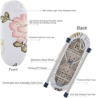 Vista 4 de Tabla de planchar, tabla de planchar plegable de tela de algodón, tabla de planchar con puños, collares, mesa de manipulación, ahorro de espacio