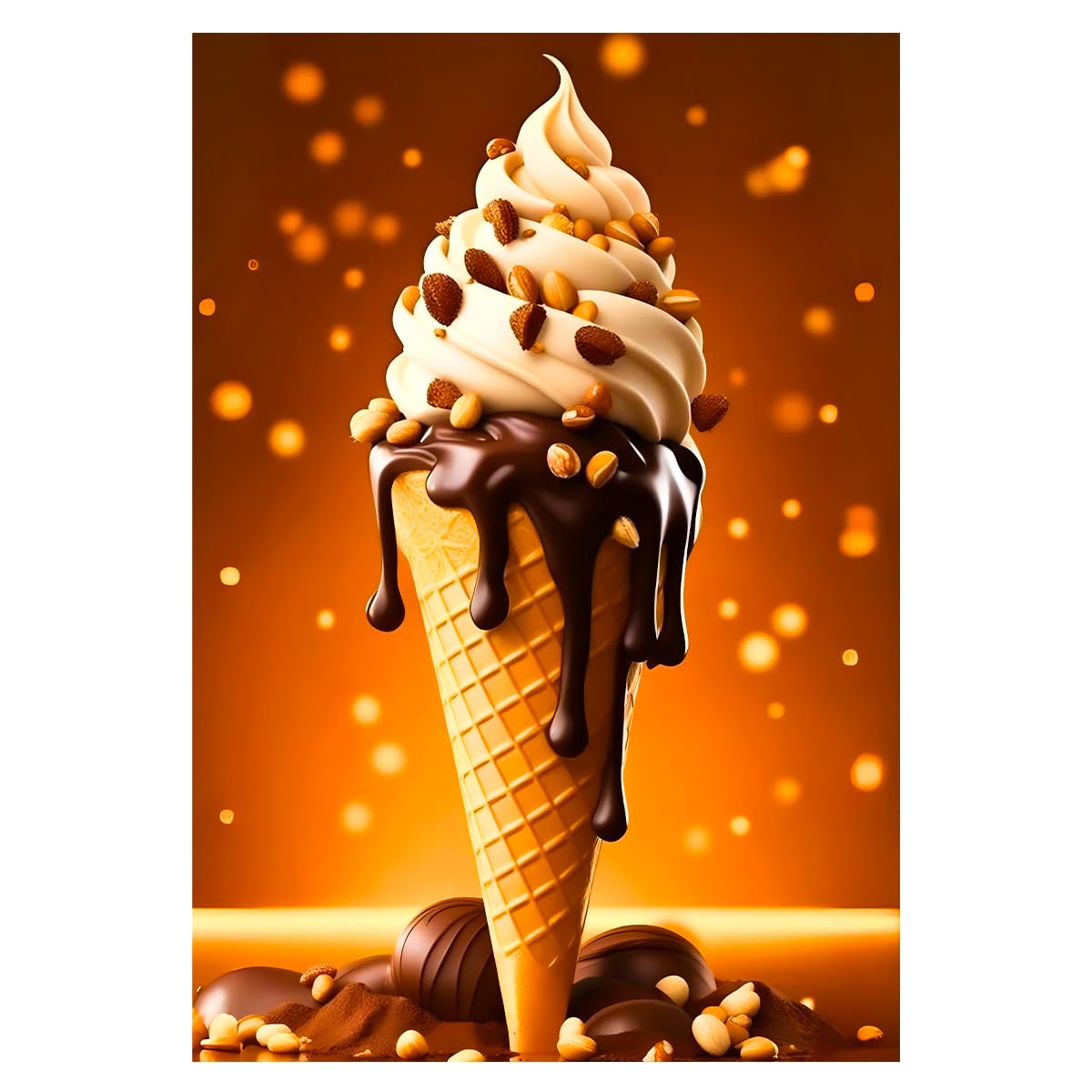 Ice Cream Wall Sticker | Premium Dessert Theme Vinyl Wall Decal for Kitchen, Café & Ice Cream Shop Décor-image-28