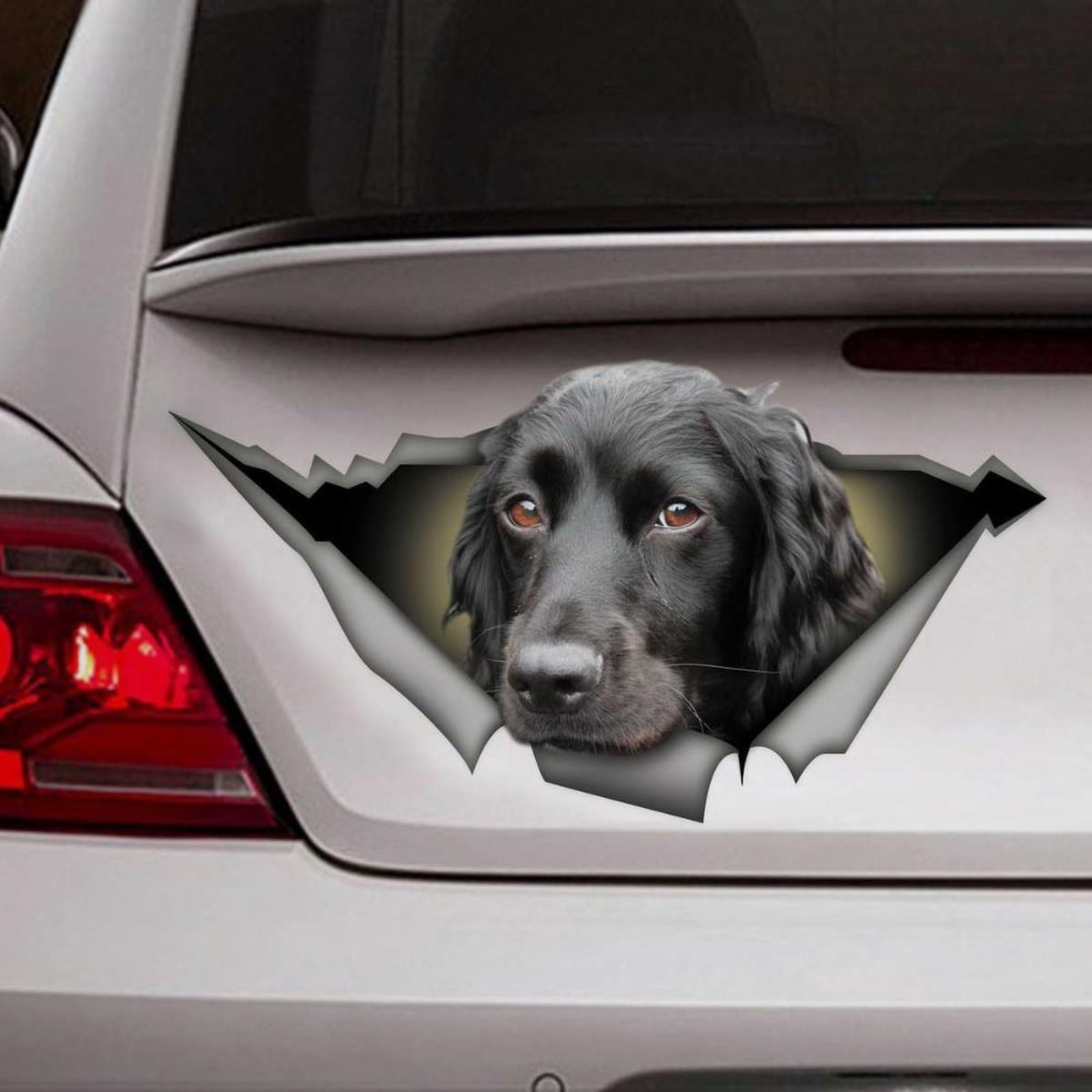 Madcolitote Black Cocker Spaniel Car Stickers 3D Window Decal Bumper Die Cut Vinyl Decal Funny Laptop Stickers Pet Gift,10 Inch