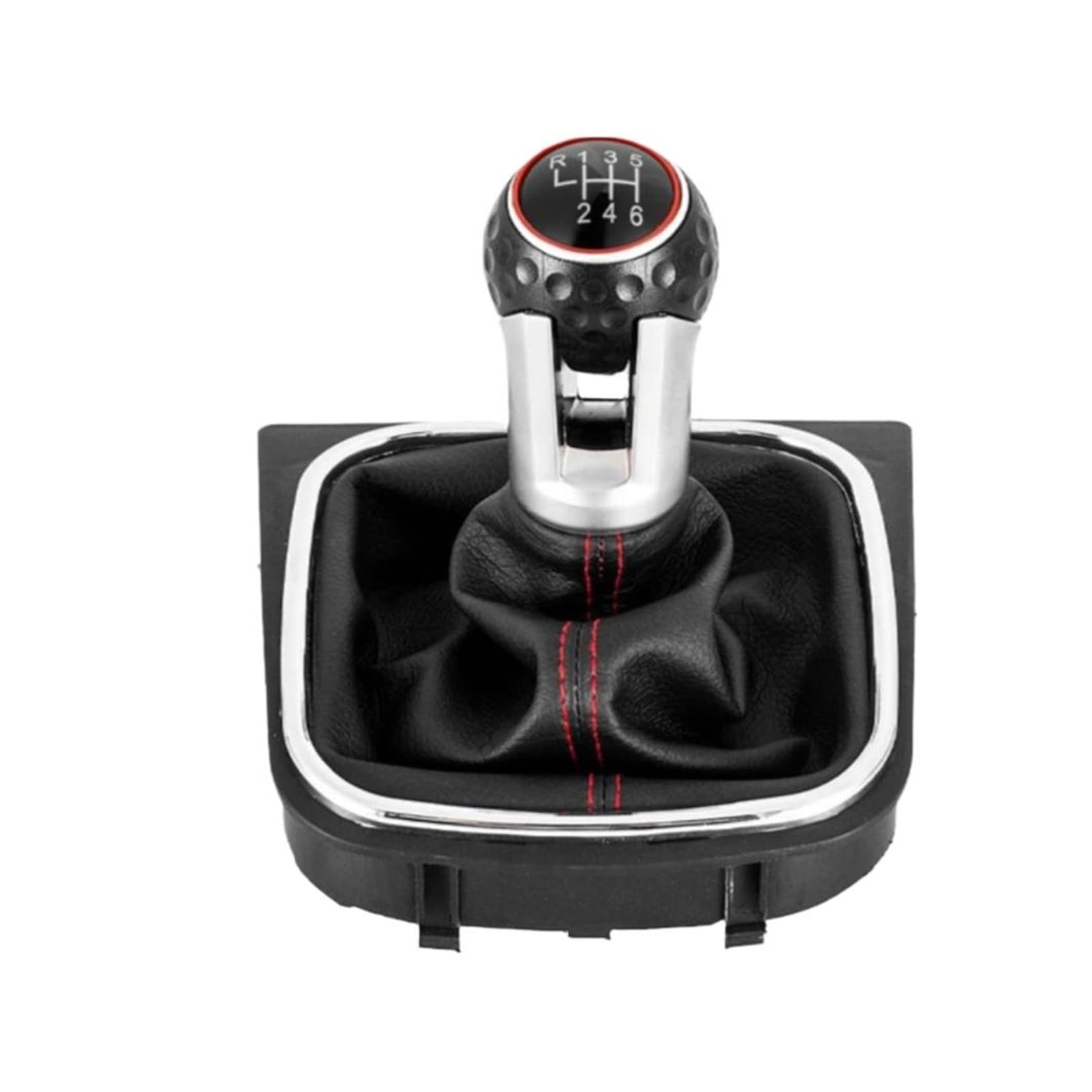 Mkgkacvcpt 6 Speed Red Suit Gear Knob For Vw For Golf For Jetta Mk6 Mk5 Red Upgrade