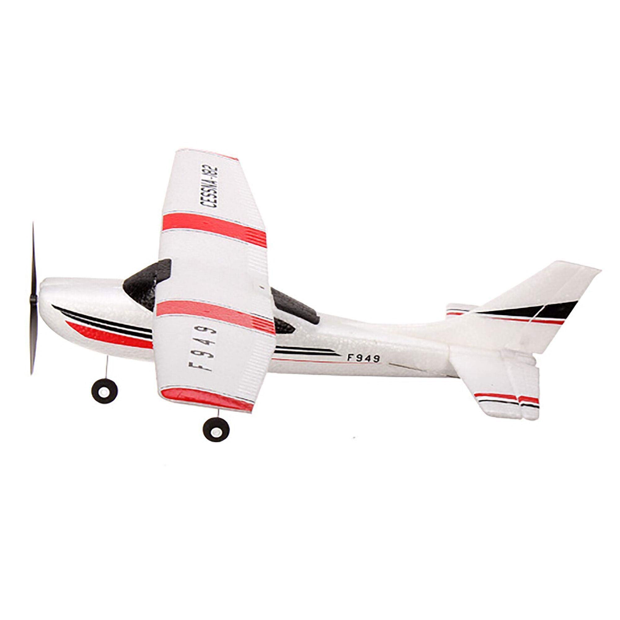 efaso WLToys F949 3-kanałowy samolot RC 2,4 GHz Cessna-182 – wytrzymały materiał EPO, kompletny RTF + dodatkowa powierzchnia nośna