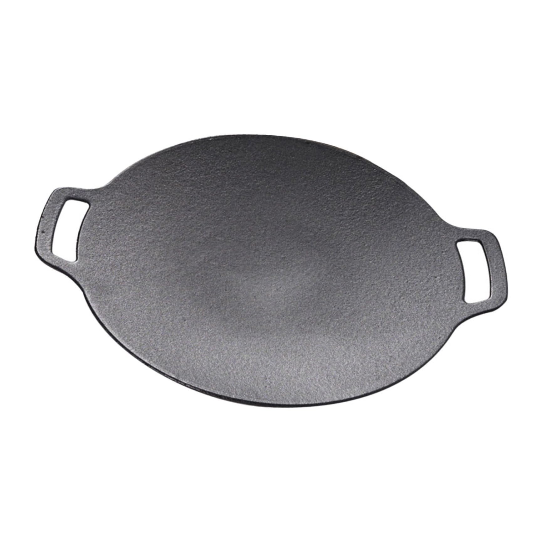 Plancha de Barbacoa de Hierro Antiadherente para Exteriores Bandeja Multiusos para Parrilla para Camping y Cocina