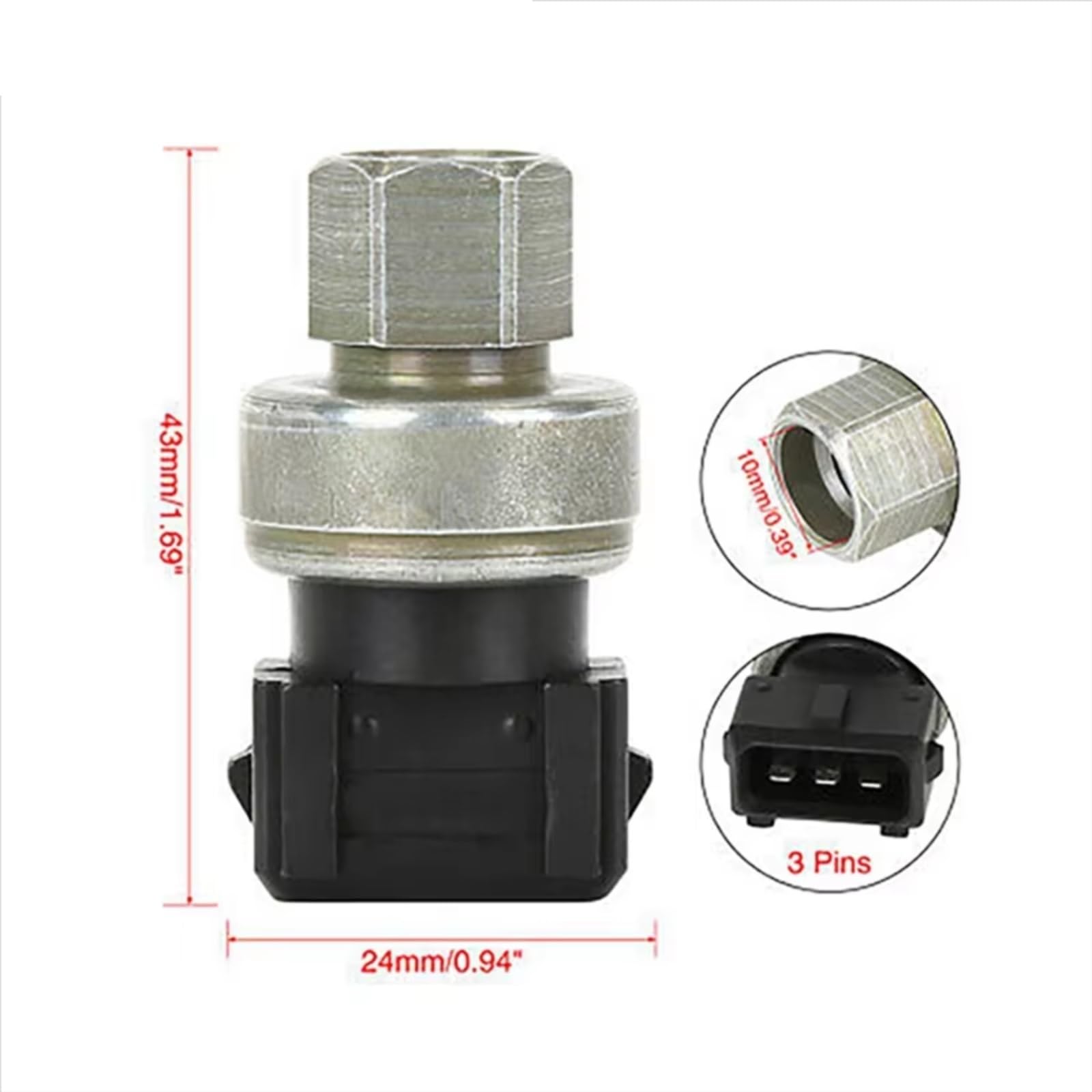 Druckschalter für Klimaanlage für Volvo S40, S60, XC60, V60 (2004–2018), 1,9 l, 2,4 l, 2,5 l, Teilenummer 31292004, LR086926