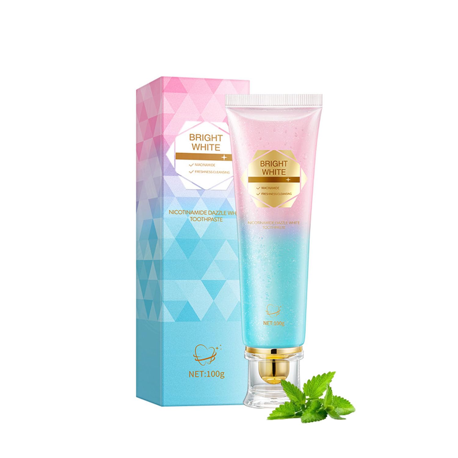 Bright White Toothpaste, Niacinamide Whitening Toothpaste?Nicotinamide Dazzling White Toothpastes, Fresh Breath Remove Tooth Stains (1)