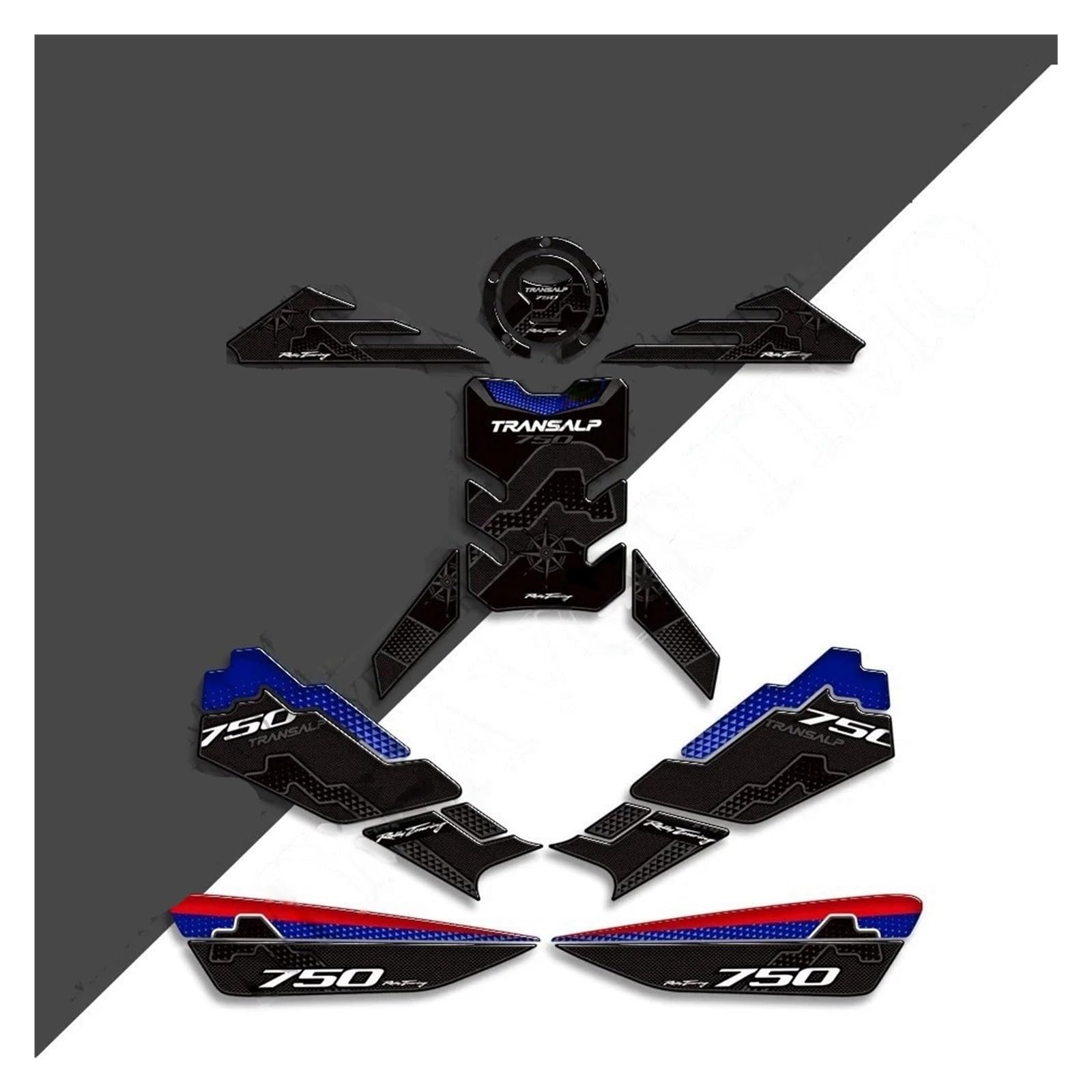 Motorbike Tank Pad Sticker Motorcycle Tank Knee Pad Grips Stickers Decals Protector Fuel Oil Kit for XL750 XL 750 for Transalp 2023 Stickers Decals