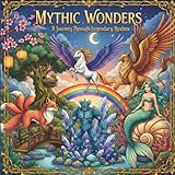 Mythic Wonders: A Magical Fantasy Coloring Book of Legendary Creatures, Enchanted Realms & Mythical Adventures (For Kids, Teens & Adults)