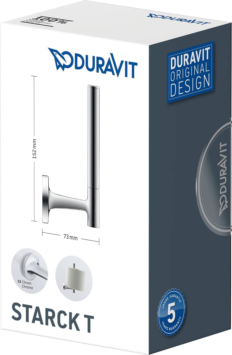 Duravit Starck T Spare Roll Holder Chrome