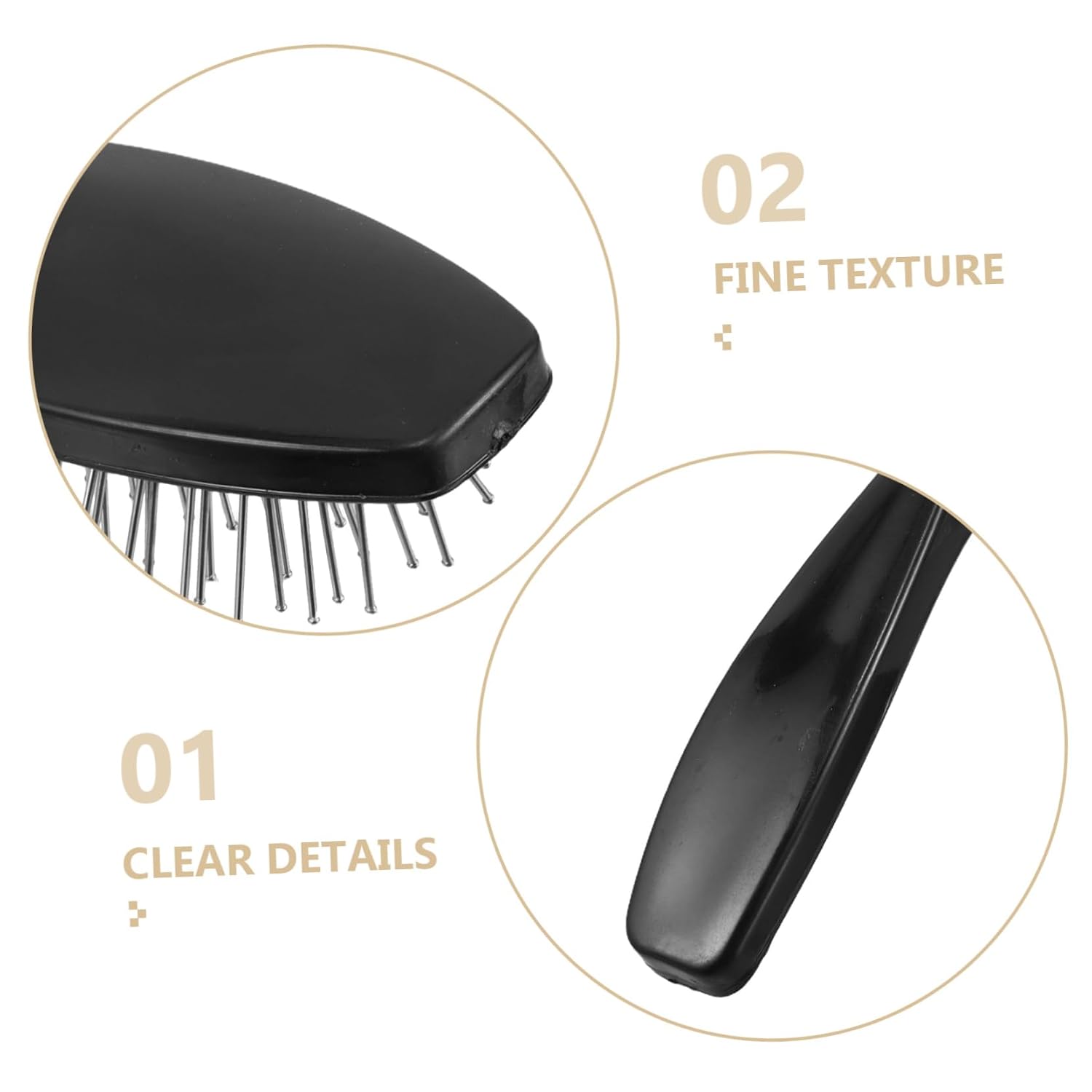 Human Hair Wig Brush Soft Bristle Hair Dryer Brush Steel Bristles Wig Comb