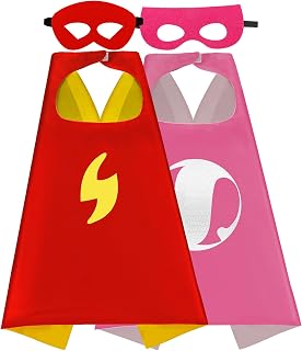 Kids Superhero Capes Cloak With Mask