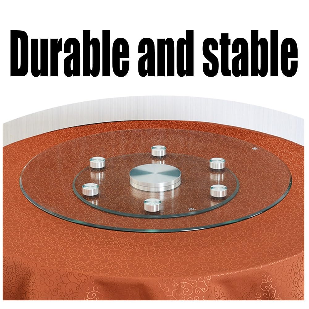 Lazy Susan taca do serwowania, 80 cm (31,5 cala), okrągła obrotowa zastawa stołowa, idealna do jadalni, kuchni, par, nowoczesny design, idealna do dzielenia się jedzeniem i ac
