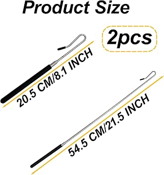 2 Pack Puppet Handles Arm Control Rod for Small and Large Puppets | 8-21 Inch Extendable Puppet Rods Hand Puppet Stick Adjustable,Metal Rod Accessory For Puppets,For Jeffy Puppet,Sml Puppets