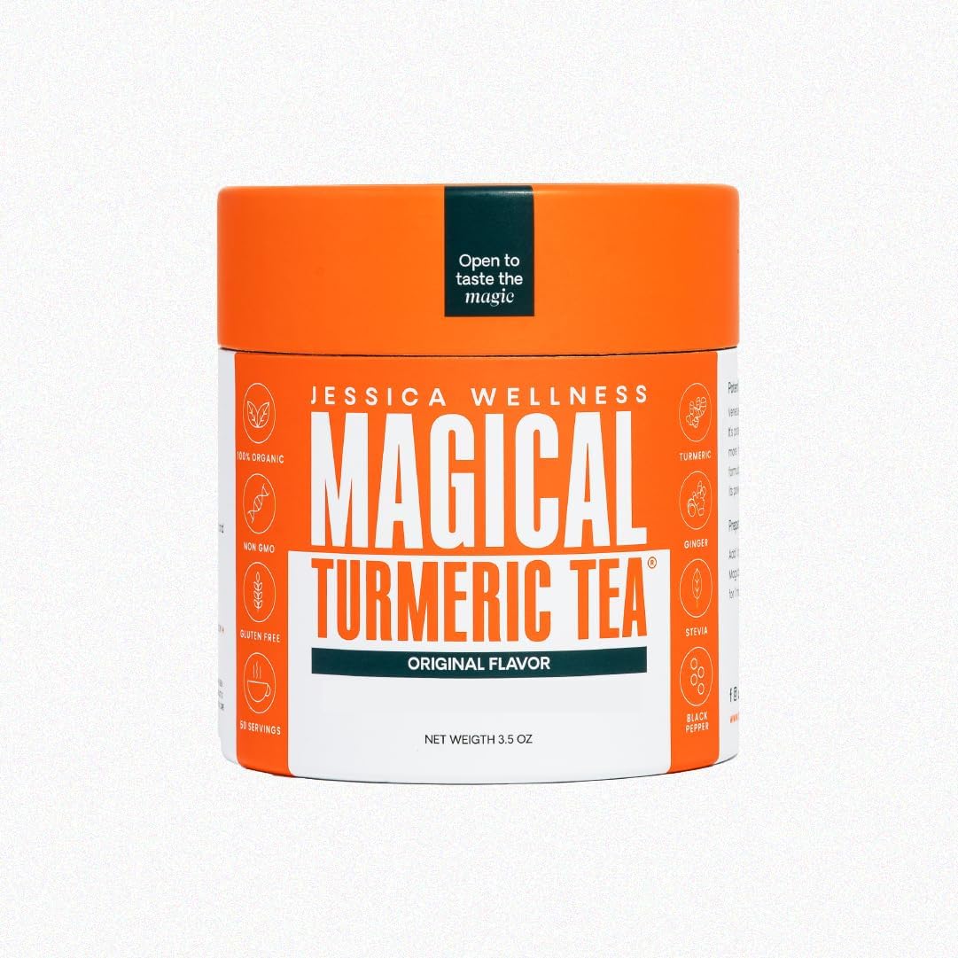 Jessica Wellness Magical Turmeric TeaTurmeric Powder with Black Pepper, Ginger and Stevia, 3.5 oz - Magical Turmeric