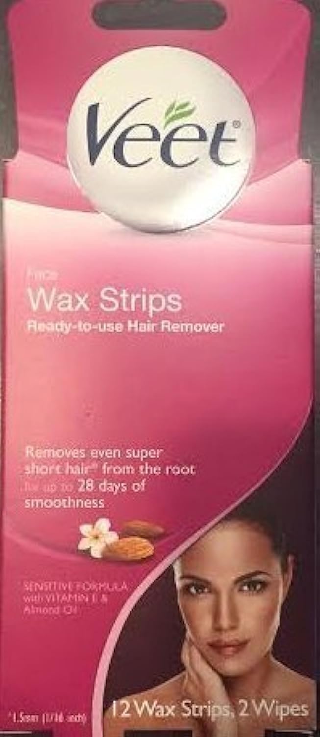 Veet Face Wax Strips 12 count Amazon.in Health & Personal Care