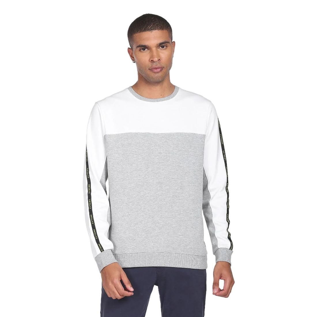 flying machine Men's Regular Fit Sweatshirt| Heathered-picture-44