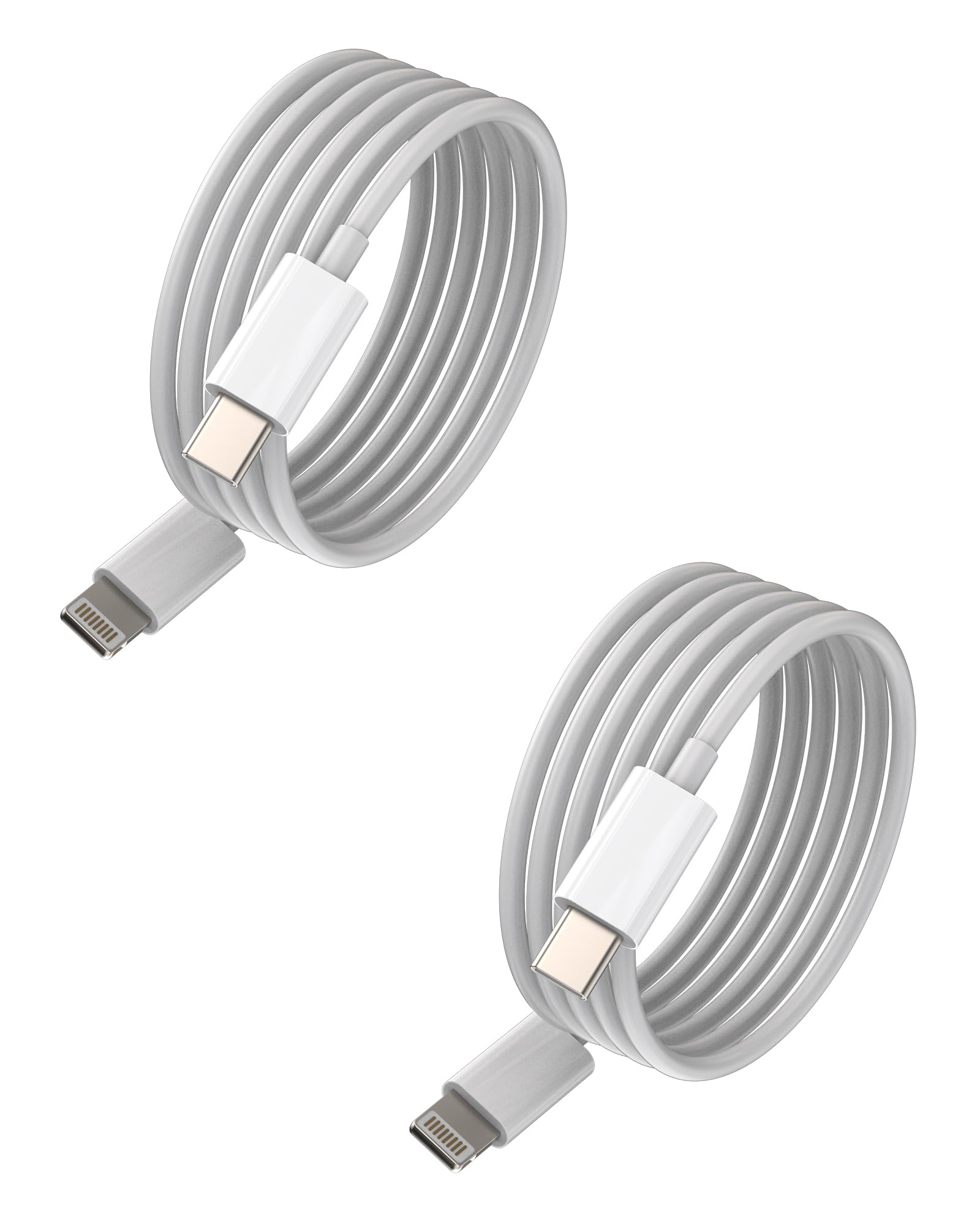Fast Charger iPhone PD Charge Long 6.6ft Cord(2pack)USB C to Lightning Charging Type C Cell Phone Adapter Cable Apple MFI Certified for 14 13 12 11 Pro Max Mini X Xs Xr Xsmax 7 8 Plus Ipad Accessories