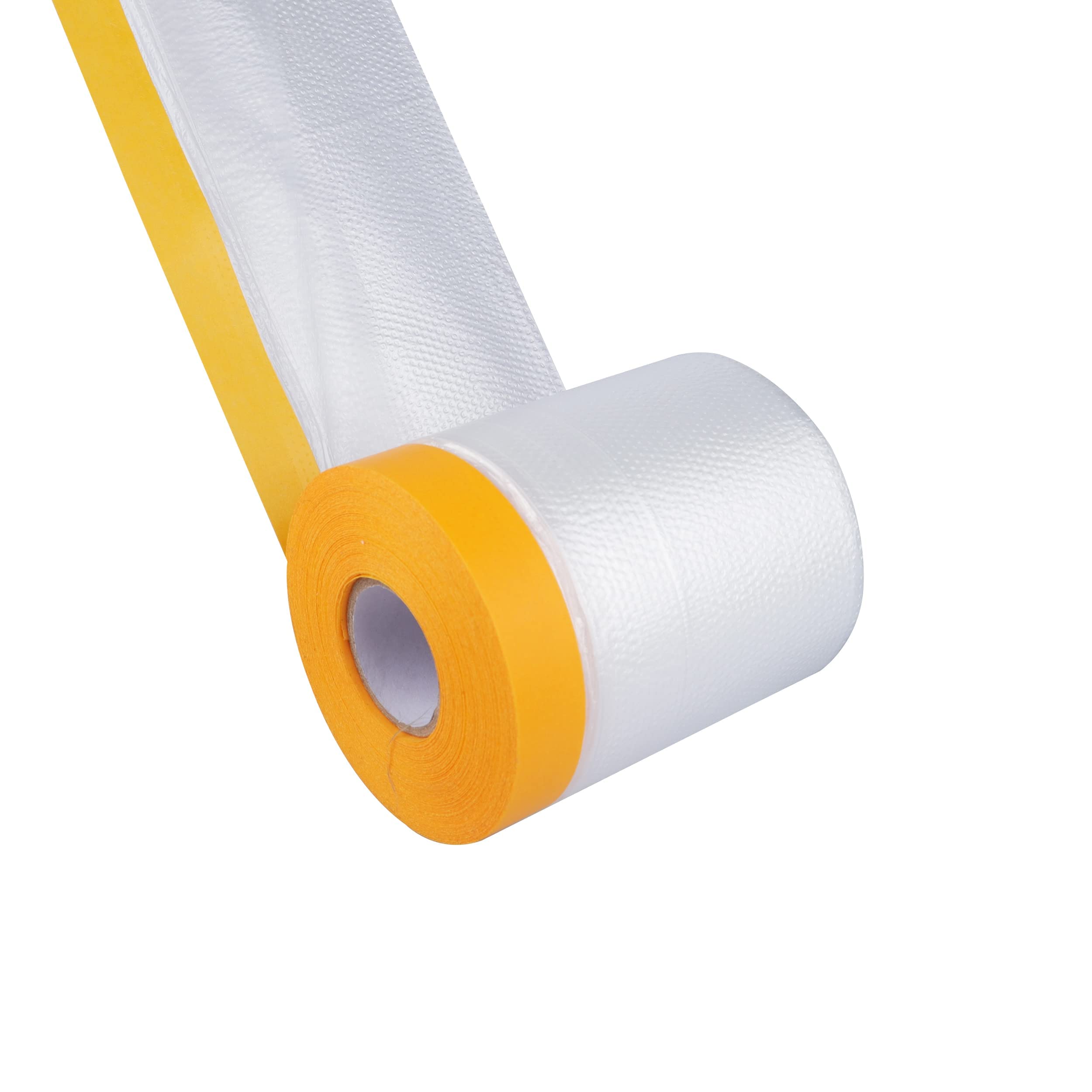 HXJDAM Abdeckfolie Mit Klebeband 75cmx20m - Malerfolie Für Lackierarbeiten