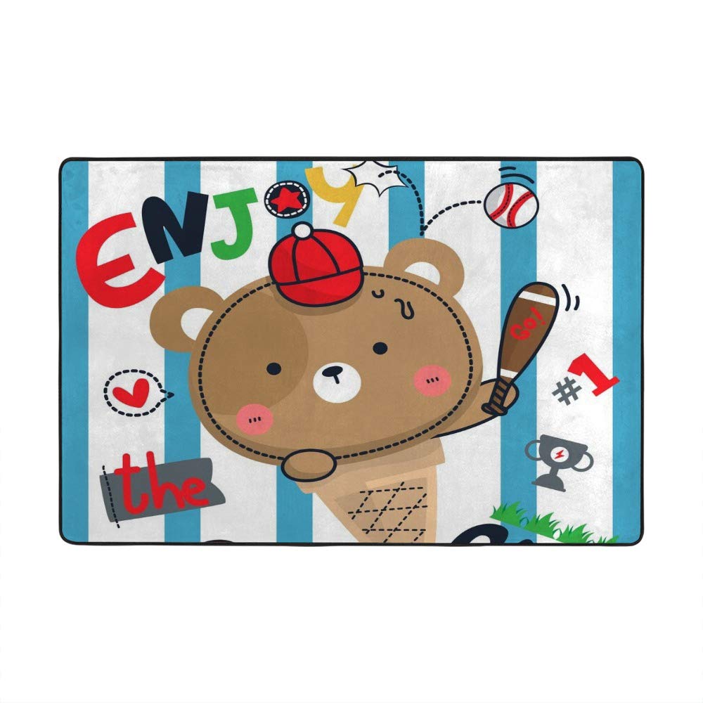 Tapis de maison en tissu polyester durable et résistant grand format