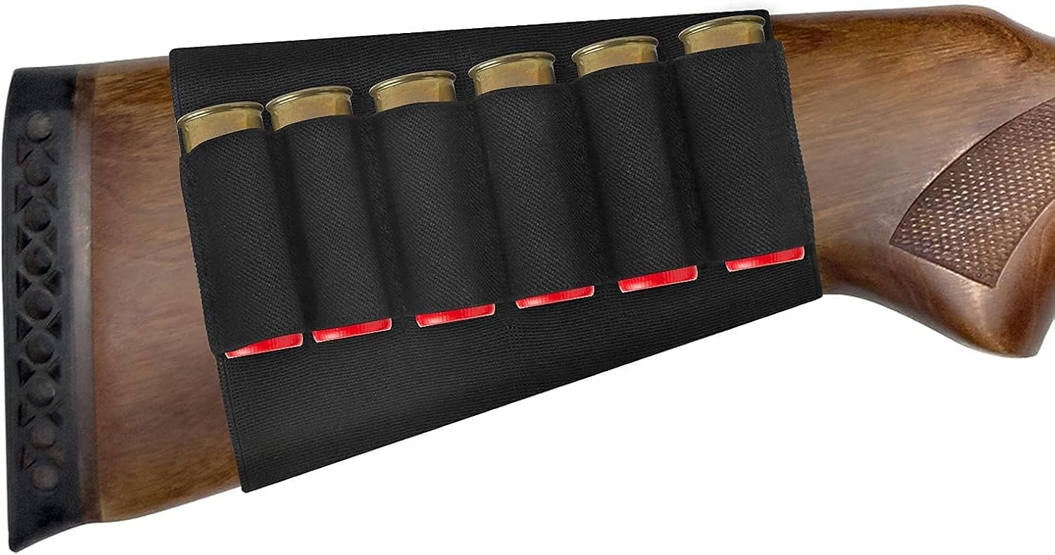 2P Shotgun Shell Holder Coolrunner 8 Round Buttstock Holder | for 12/20 Gauge Ammo Tactical Shotgun Holder for Hunting