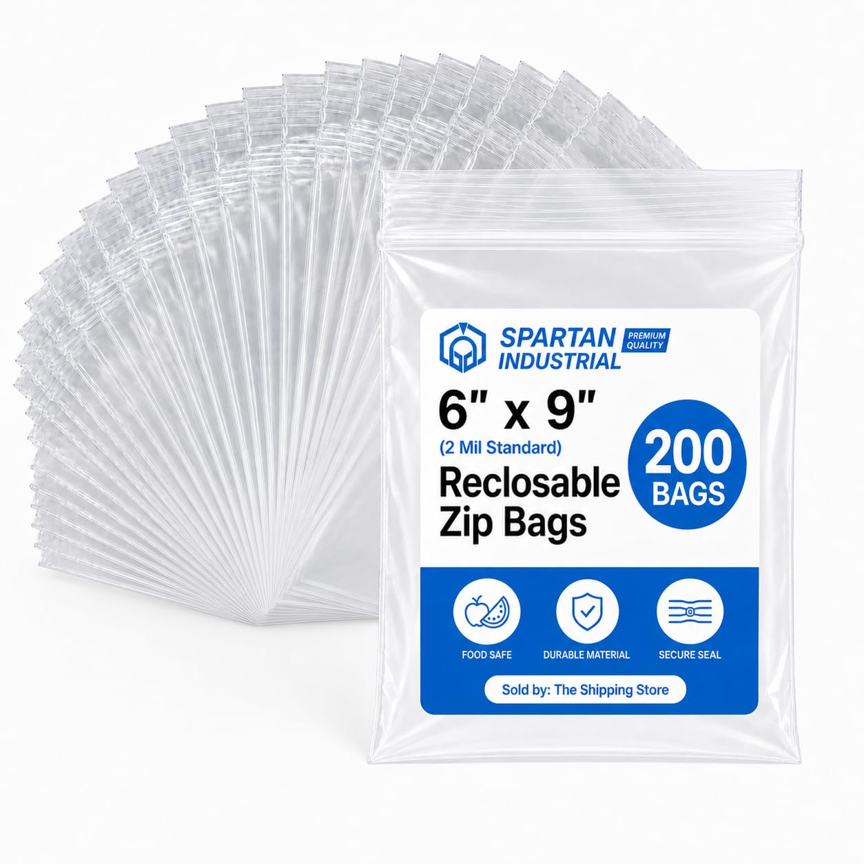 Amazon.com: Spartan Industrial - 6” X 9” (200 Count) Quart Clear