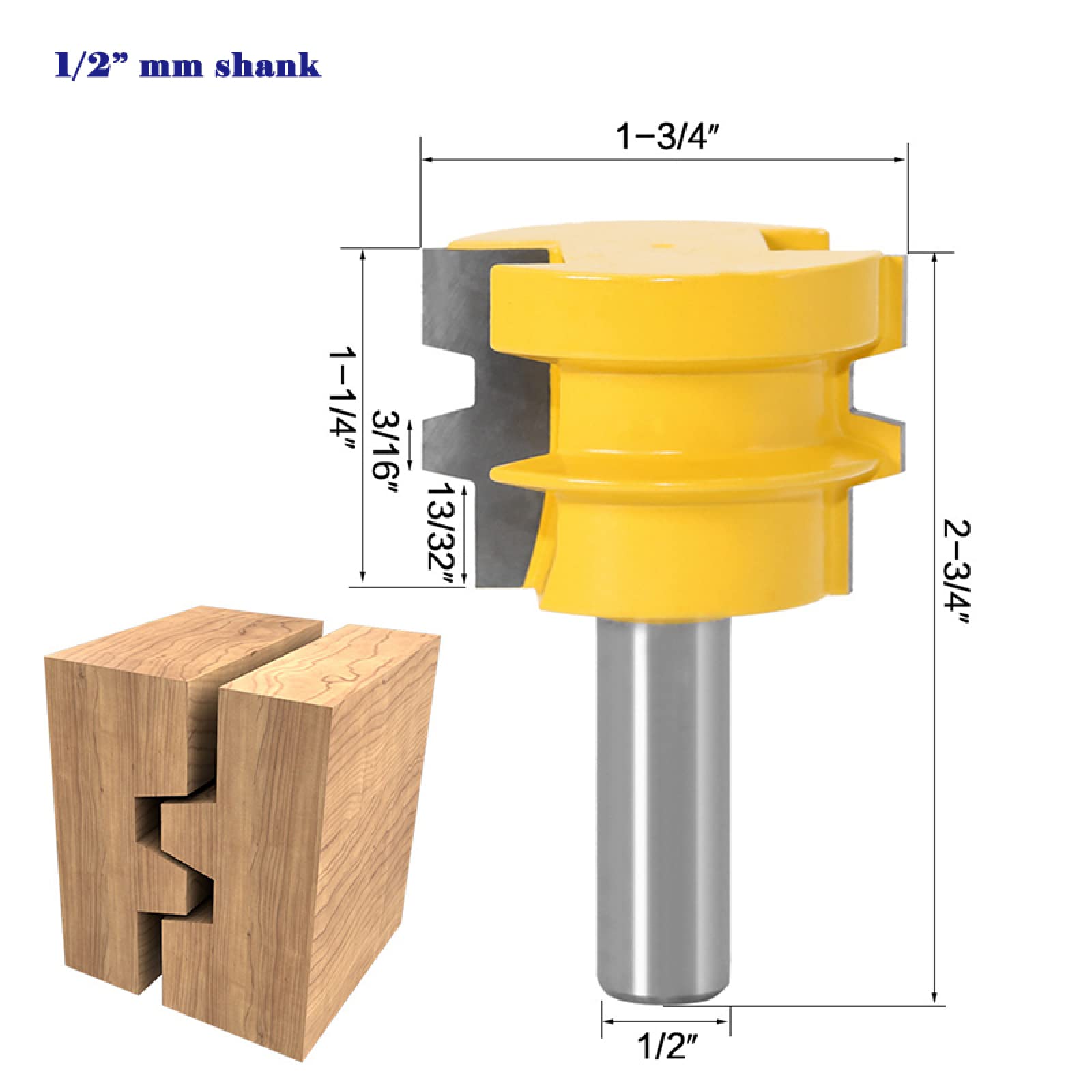 12mm 1/2 Shank Tenone Elicoidale Fresa Con Punta In Metallo Duro Cutter Parti Di Macchine Per La Lavorazione Del Legno Frese Per Legno,Gambo Da 12,7 Mm