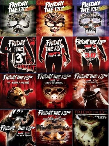 Friday the 13th: Ultimate TV & Movie Collection on Blu-ray & DVD - Friday the 13th: The Complete Series (Seasons 1,2,3) [DVD] / Friday 9-Movie Set (Part 1,2,3,4,5,6,7,8 + 2009 Killer Cut) [Blu-ray] -  GOGO2