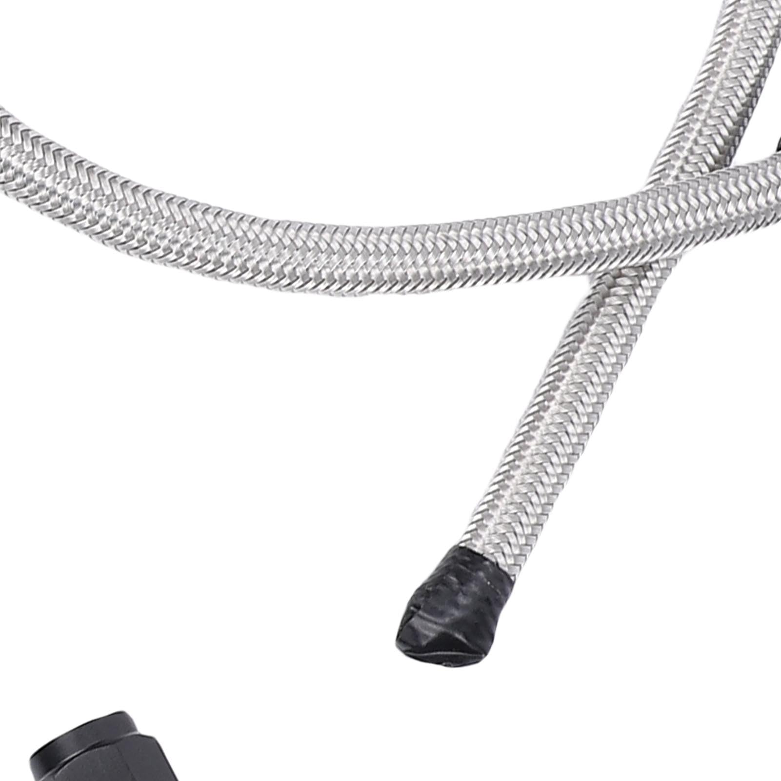25Inch 6AN Power Steering Pump Hose Kit Replacement for C10 LS Swap Connects Type 2 Pressure Proof Stainless Steel Woven