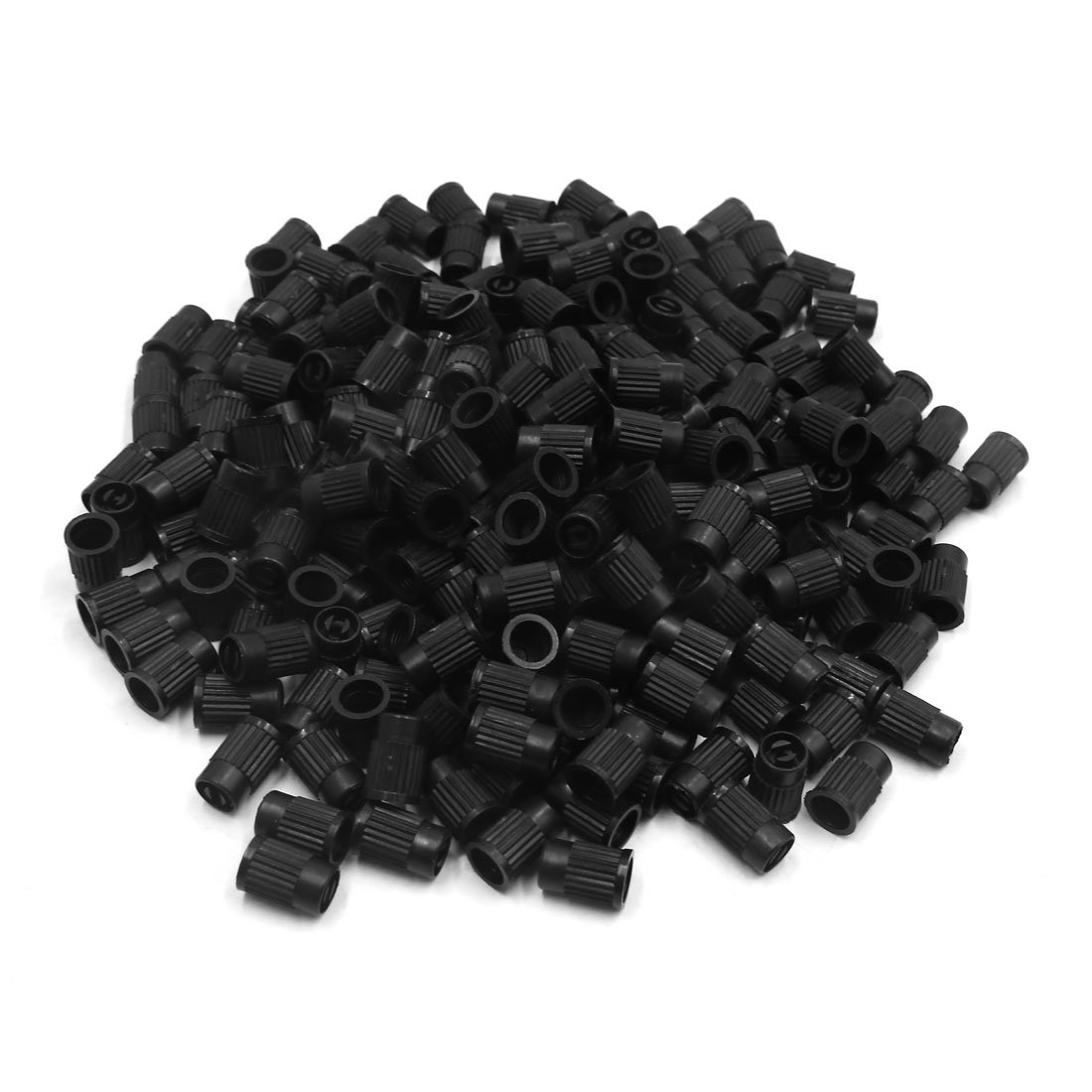 Ruilogod 240pcs Schwarz Kunststoff-Auto-LKW-Motorrad-Reifen Reifen-Ventilschaft-Cap-Staubschutz